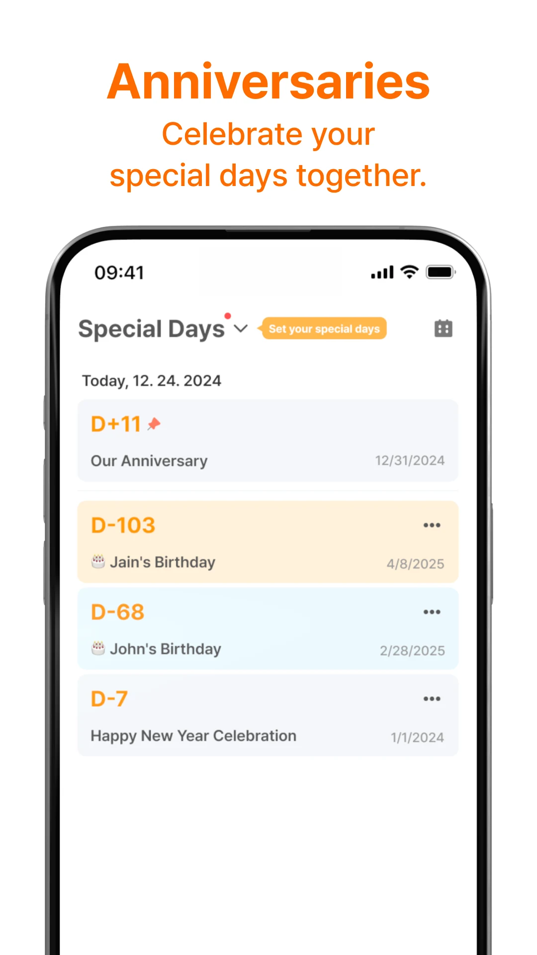 Signaling:Calendar for Couples screenshot