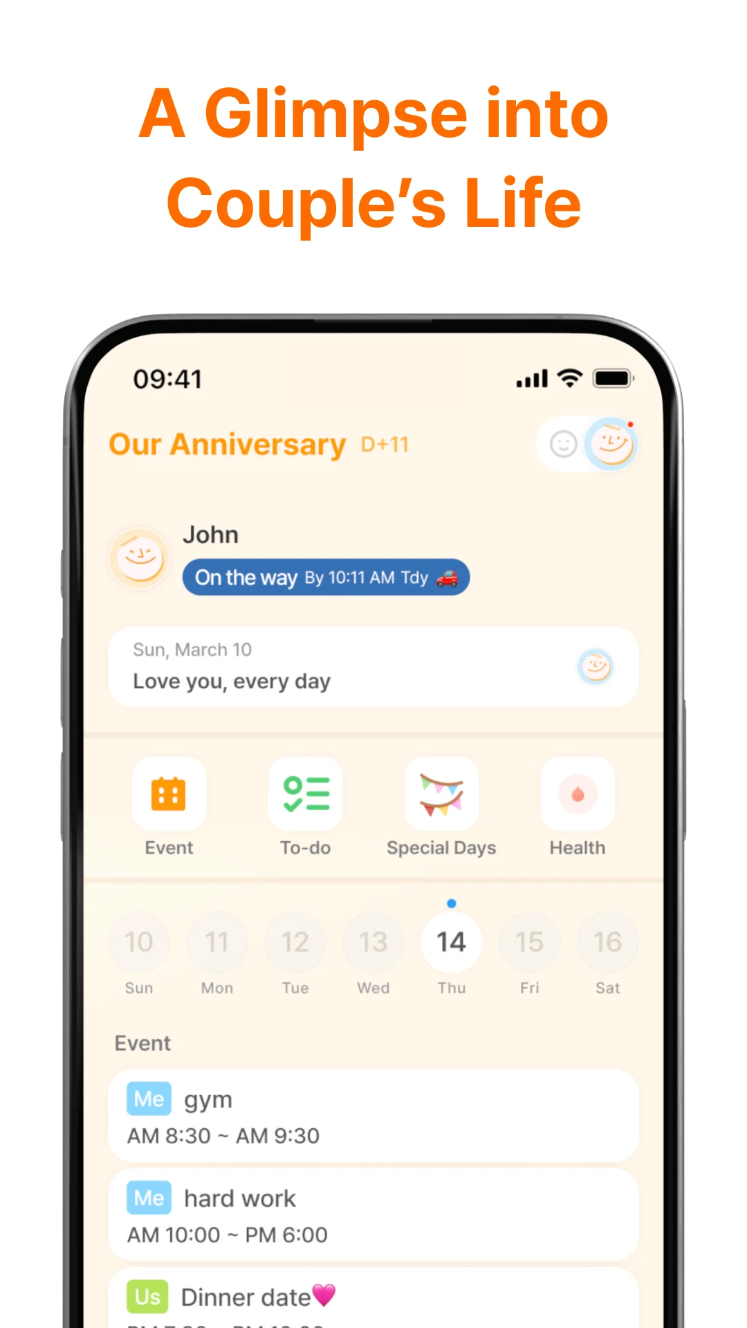 Signaling:Calendar for Couples screenshot