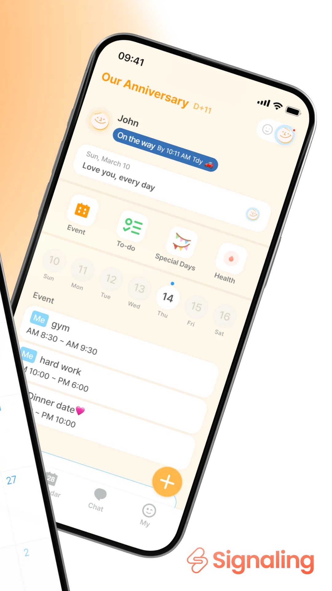 Signaling:Calendar for Couples screenshot